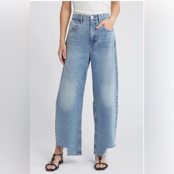 FRAME DIVINE BARREL JEANS RELEASED INSIDE STEP FRAY, SIZE 29 - Picture 1 of 7